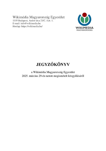 Fájl:Közgyűlési jegyzőkönyv – 2025. március 29.pdf