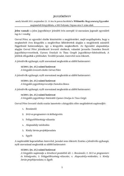 Fájl:Közgyűlési jegyzőkönyv – 2011. szeptember 25.pdf