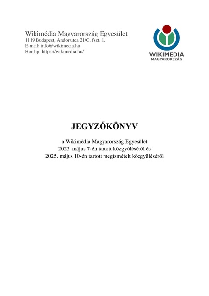 Fájl:Közgyűlési jegyzőkönyv – 2025. május 10.pdf